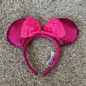 Hot Pink Disney Minnie Ear Headband